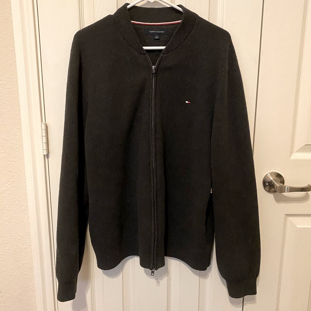 Men’s Tommy Hilfiger zip up collared sweater